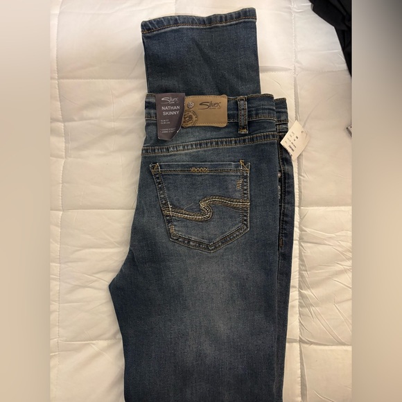 Silver Jeans Dark Blue Denim Pants (Boys) NWT - Picture 3 of 9